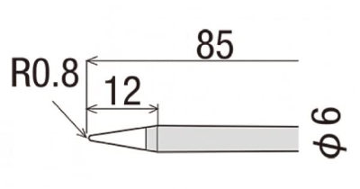 Picture of Goot ® R-6B Soldering Tip for KS-60R / KX-60R Soldering Iron Made in Japan - Kings Trading