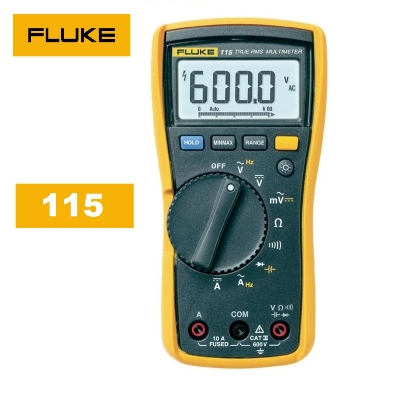Picture of Fluke 115 True RMS Digital Multimeter Measures AC/DC Voltage To 600 V and AC/DC Current to 10 A