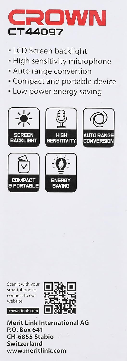 Picture of CROWN Sound Meter 30-130DB Model: CT44097 - Kings Trading
