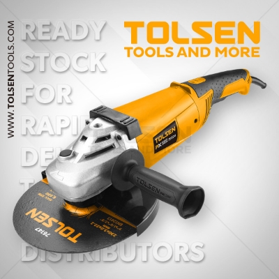 Picture of TOLSEN 9" Electric Angle Grinder 2350w 230mm, 6000rpm High Quality, Soft starter, Portable Industrial Grade Model: 79524