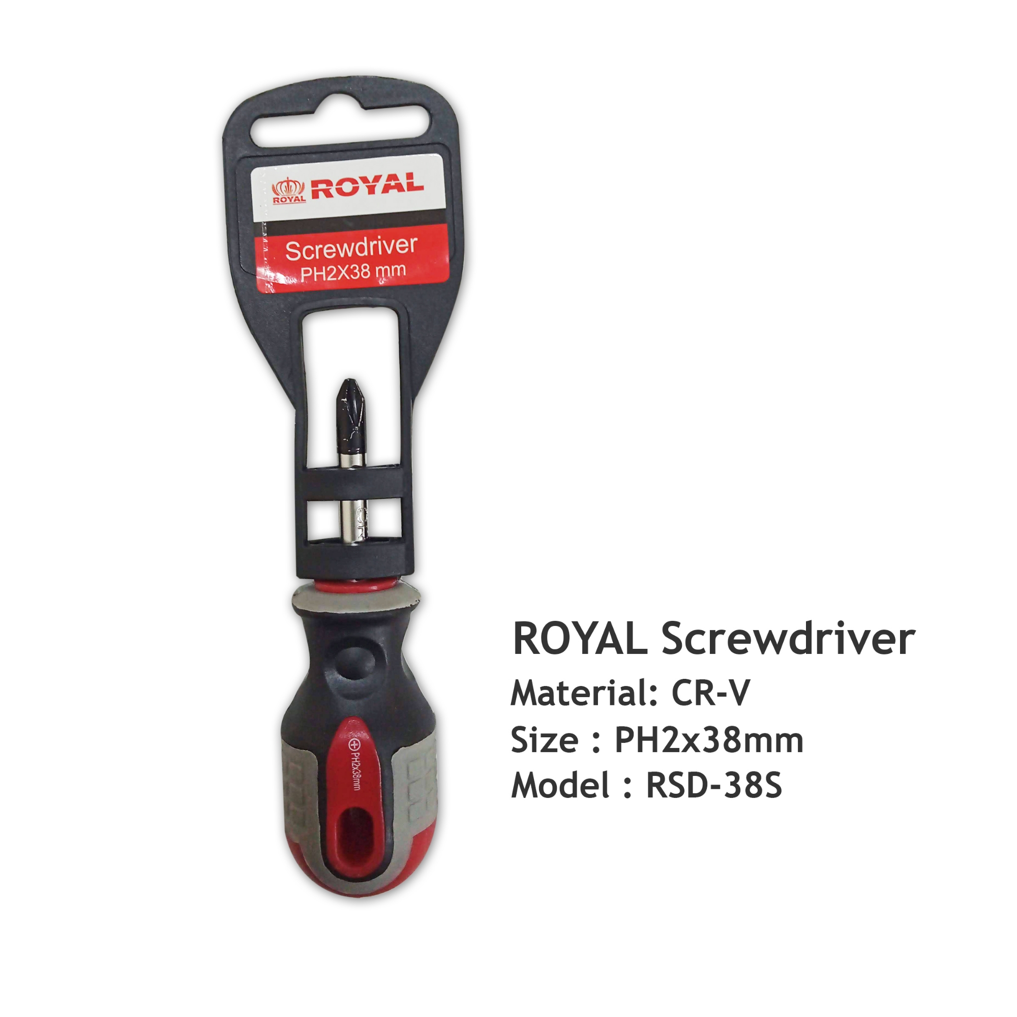 Picture of ROYAL PH2x38mm Phillips Screwdriver With Magnetic Tip Model RSD-38S