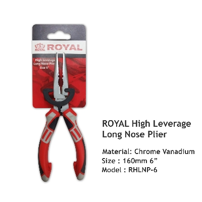 Picture of ROYAL 6" High Leverage Long Nose Plier 200" Model RHLNP-6