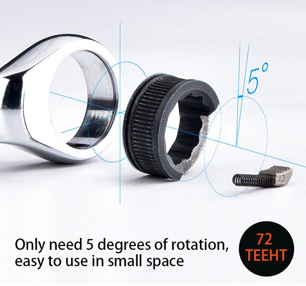 Picture of Harden 07mm Combination Spanner Wrench Spanner Fixed Flat Torque Head 541107
