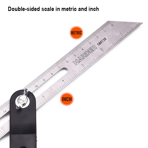 Picture of Harden 8" / 200mm Sliding Bevel Ruler 580738
