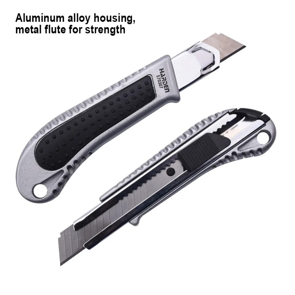 Picture of Harden 18mm Snap-off Cutter Aluminum Alloy Cutter household Utility Cutter 570307