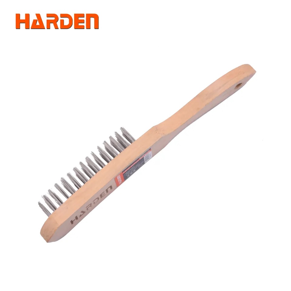 Picture of Harden Stainless steel wire brush With Wooden Handle 611554