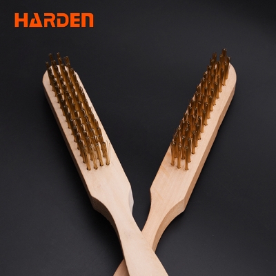 Picture of Harden Stainless steel wire brush With Wooden Handle 611554
