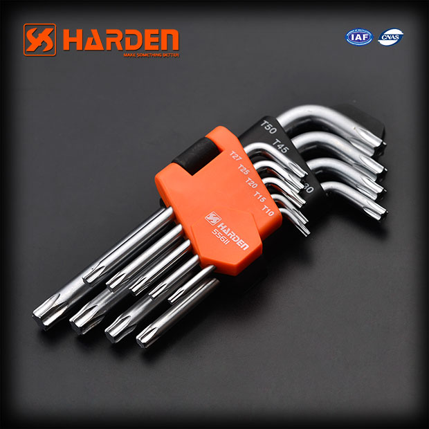 Picture of Harden 9Pcs Short Trox Key Wrench Professional 540601