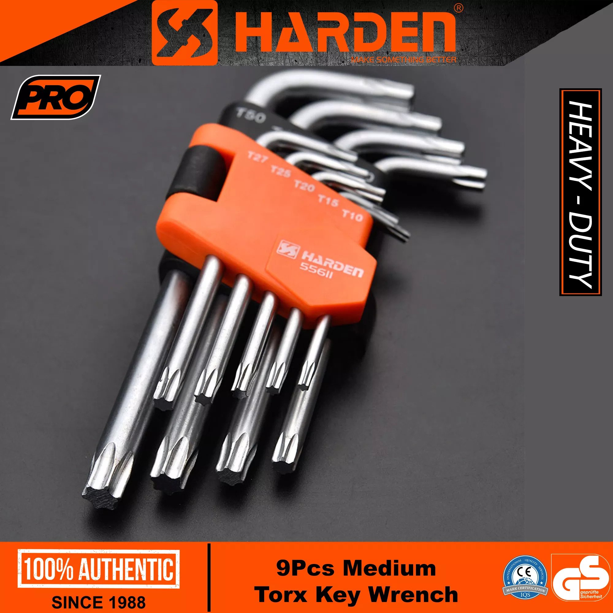 Picture of Harden 9Pcs Short Trox Key Wrench Professional 540601