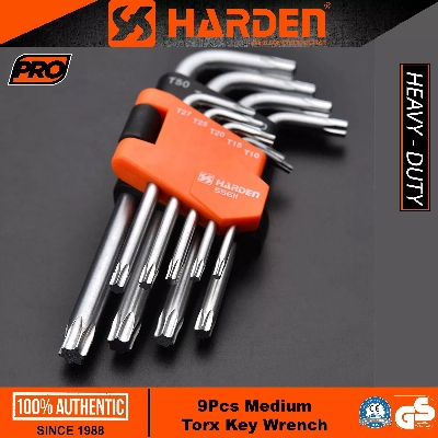 Picture of Harden 9Pcs Short Trox Key Wrench Professional 540601