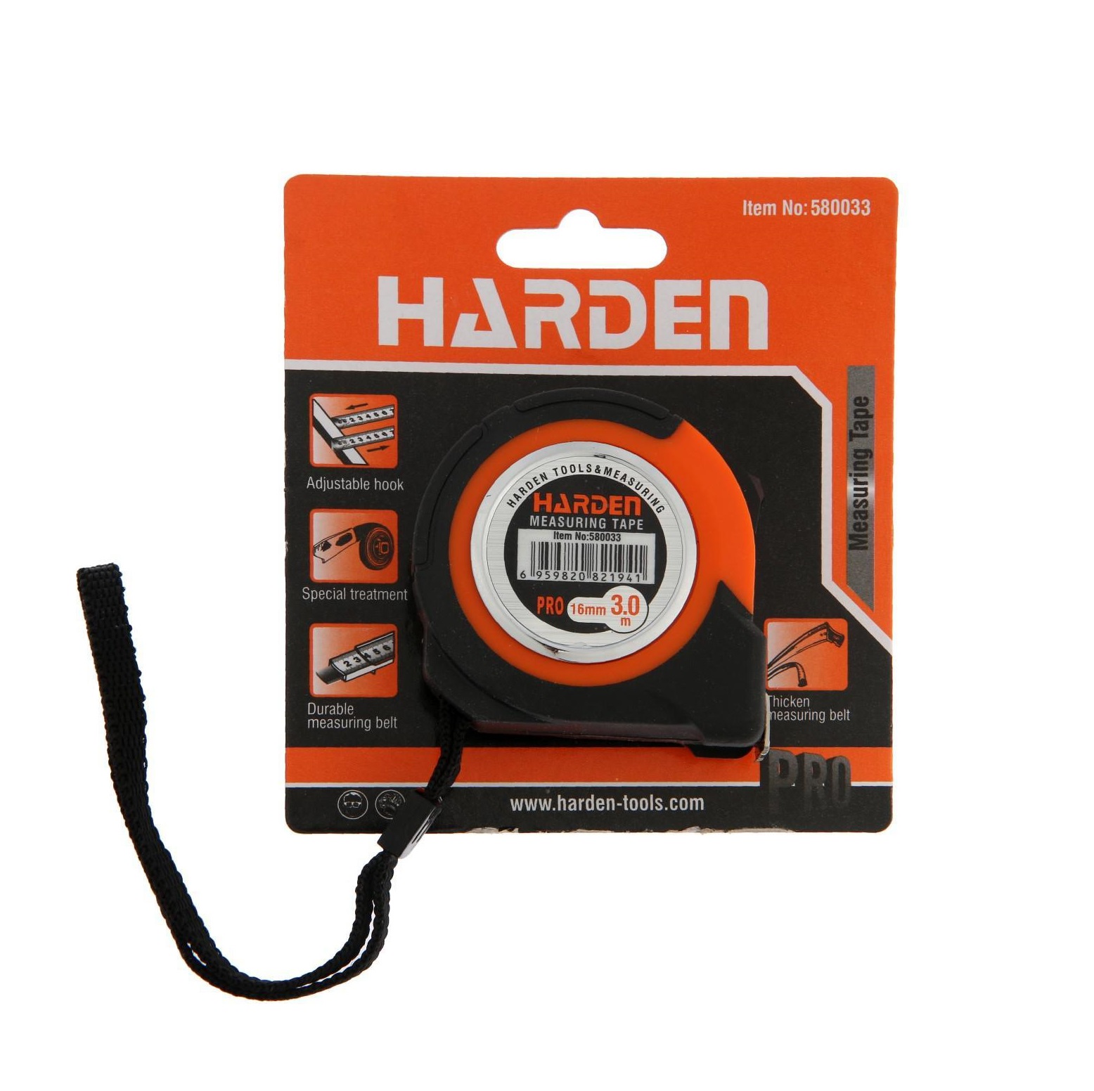 Picture of Harden 3M/10ft Measuring Tape Steel Tape (Matric & Inch) 580033