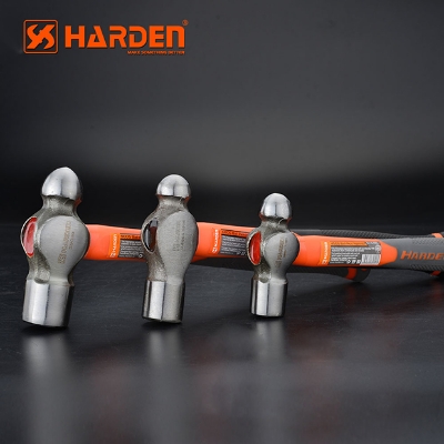 Picture of Harden Ball Pein Hammer Fiberglass Handle with 3 Size option (1lb 450g | 1.5lb 680g | 2lb 910g)