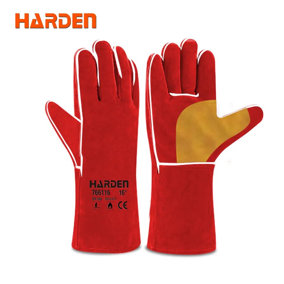 Picture of Harden 16＂ Welding Gloves top quality long welding gloves leather welding glove 766116