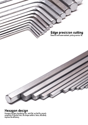 Picture of Harden 13Pcs Inch Long Hex Key Wrench Heavy Duty Tools Heat Treat Cr-v No Ratings 540613