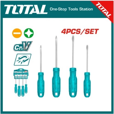 Picture of TOTAL Screwdriver 4cs Set Model THTDC250401