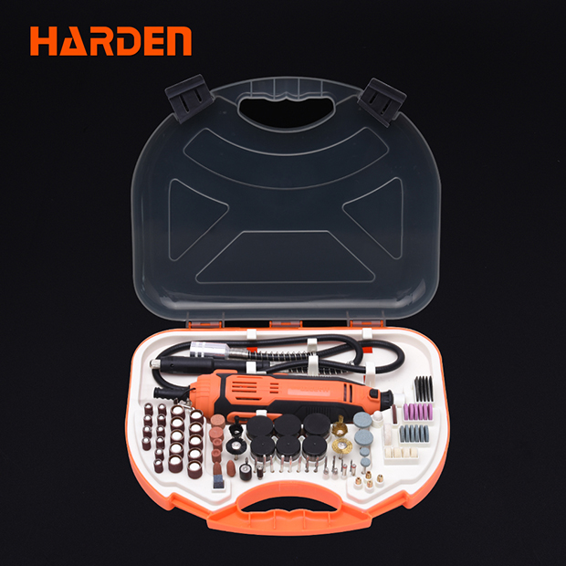 Picture of Harden 230W 211Pcs Rotary Grinder Set, Hand Power Small Mini Grinder Kit Portable Hobby Rotary Electric Grinder Tool Set 752912