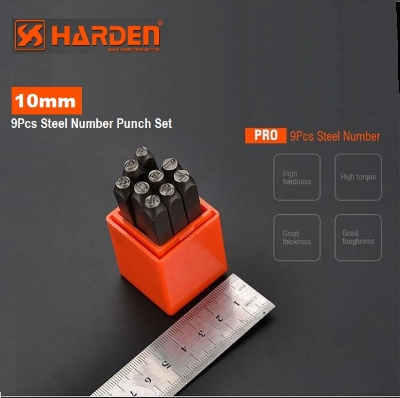 Picture of Harden 10mm Professional 9Pcs Steel Number Punch Set 610859