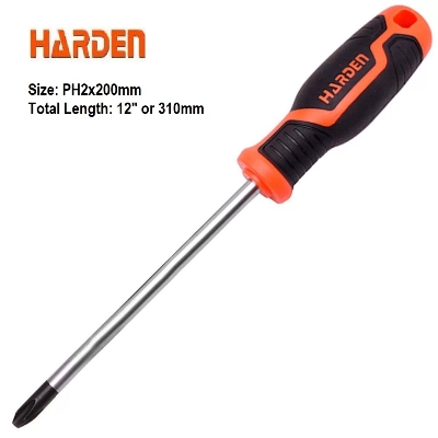 Picture of Harden PH2x200mm Philips Magnetic Screwdriver 12" (310mm) Star Screwdriver with strong magnet 550286
