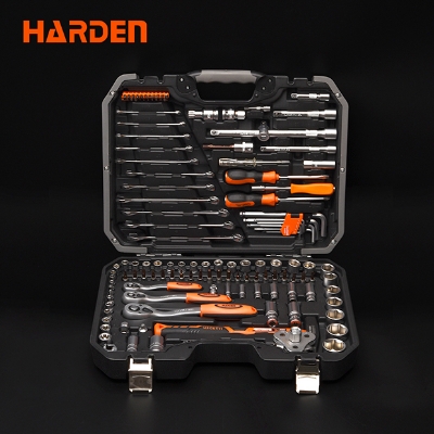 Picture of Harden 132Pcs 1/2, 3/8 & 1/4 inch Dr. Socket set Car Repairing Hand Tool Kit Auto Tool Sets 510822