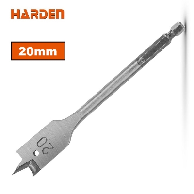Picture of Harden 20mm Flat Wood Bit ( length 150mm, 1/4" hex shank ) Model: 613020
