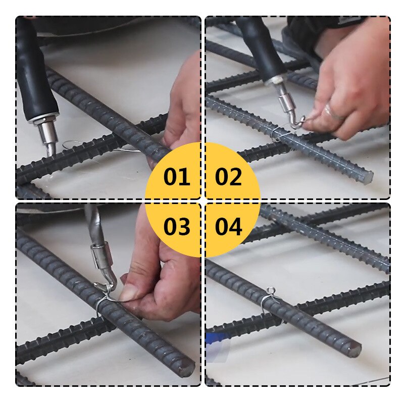 Picture of TANDT Steel Bar Strapping Device TT2019 Semi-automatic Rebar Hook Wire Twister Steel Bar Hook Steel Wire Winder Retractable Steel Wire Tie Strapping Machine  - Kings Trading