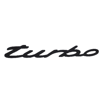 Picture of Car Monogram Logo-Turbo Black