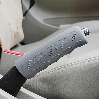 Picture of Universal Grey Car Anti-Slip Silicone Parking Handbrake Boot Cover Lever - Grey - car accessories