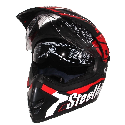 Picture of Airborne - Full Face Bike Helmet for Men - Red and Black