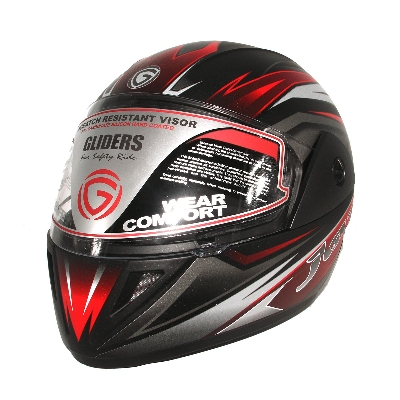 Picture of GLIDER Jazz D3 Full Face Helmet  - Matt Black Red