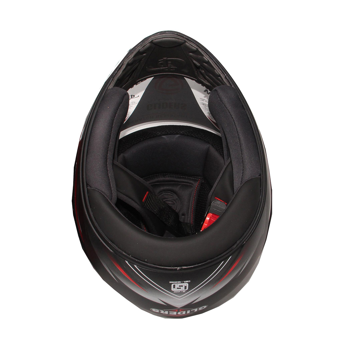 Picture of GLIDER Jazz D3 Full Face Helmet  - Matt Black Red