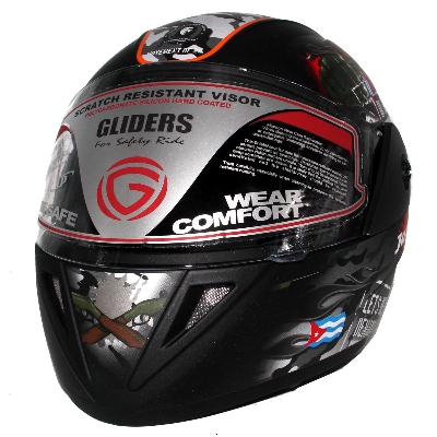 Picture of GLIDER Jazz D4 Full Face Helmet  -Matt Black Orange