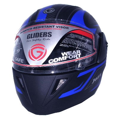 Picture of GLIDER Jazz D8 Full Face Helmet  -Matt Black Blue