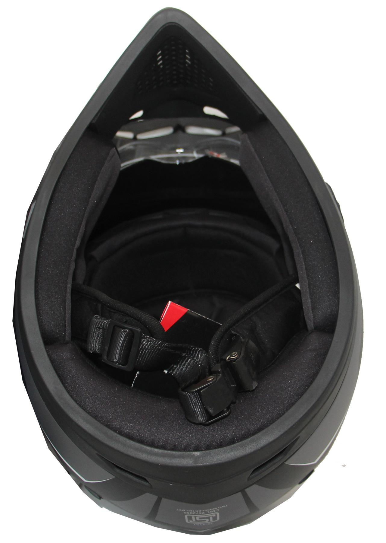 Picture of Vega Off Road MUD Full Face Helmet Dull Black and Blue