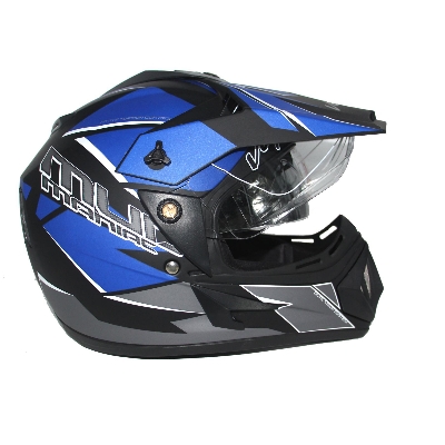 Picture of Vega Off Road MUD Full Face Helmet Dull Black and Blue