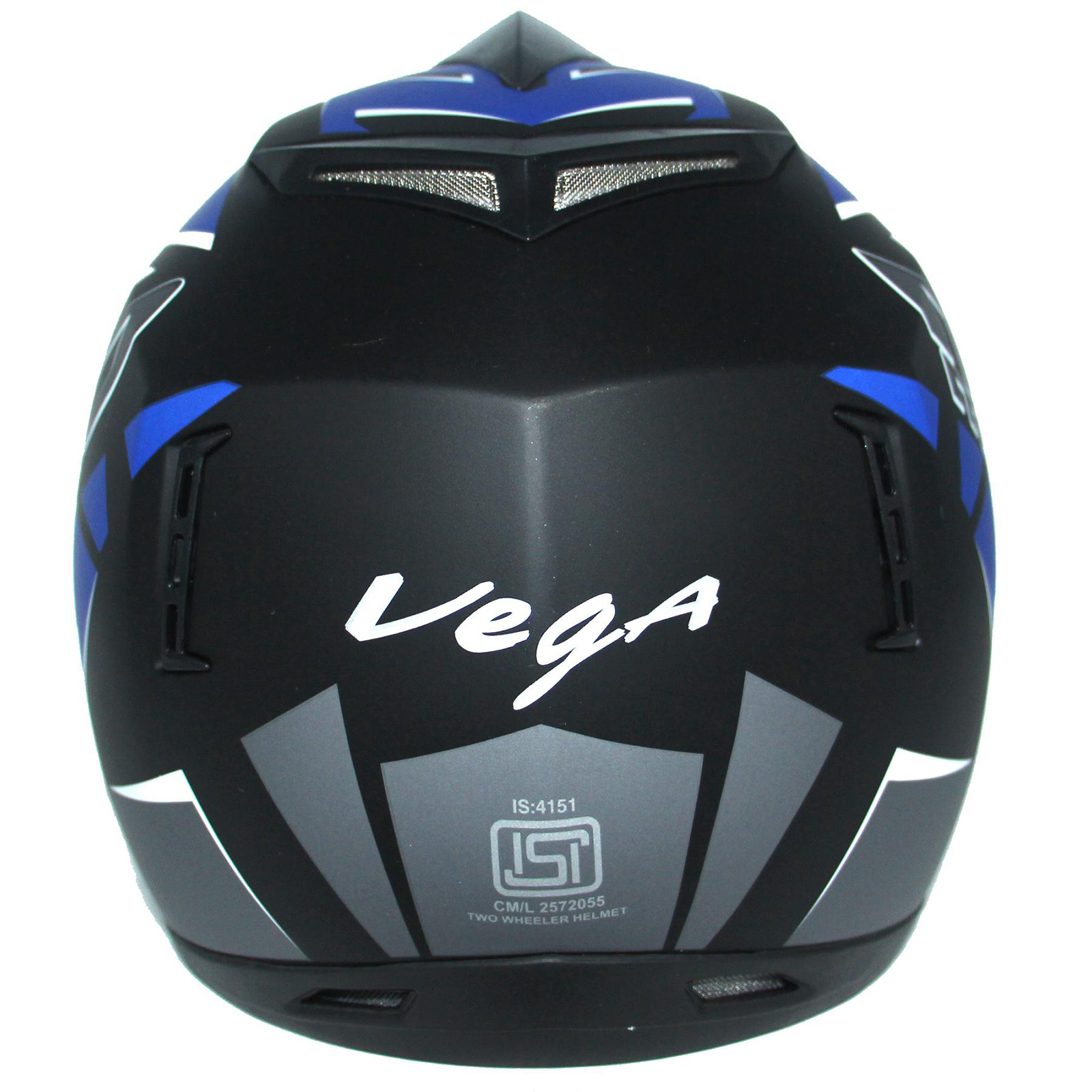 Picture of Vega Off Road MUD Full Face Helmet Dull Black and Blue