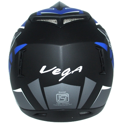 Picture of Vega Off Road MUD Full Face Helmet Dull Black and Blue