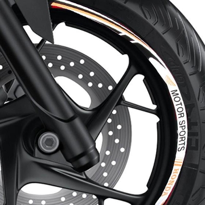 Picture of Wheel Stickers Reflective Decals for Motorcycle Rim Tape Strips -HONDA