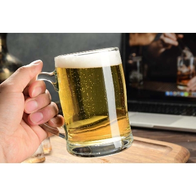 Picture of 380ml Drinking Glassware Daily Use  Tea Coffee Mug With Handle