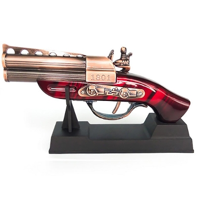 Picture of Creative Retro Butane Torch Lighters Metal Toy Models Pink Flame Lighters