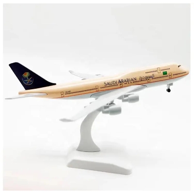 Picture of Saudi Airlines Boeing 747 20 cm Die Cast Airplane Model Toy Alloy Model Plane