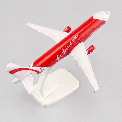 Picture of 20cm Air asia Airlines  A320 Metal Passenger Airplane Aircraft Die Cast Plane Model