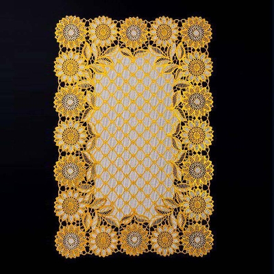 Picture of 30*45cm gold stamping fascinate design PVC home decor table cloth placemat