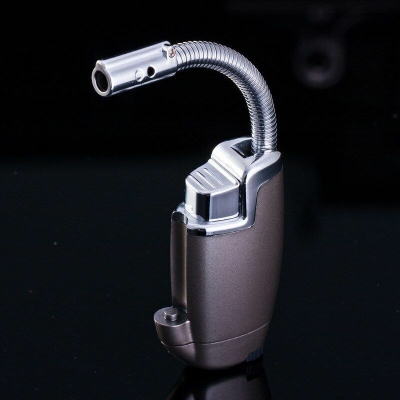Picture of Title:Hose Torch Turbo Lighter Jet Butane Kitchen Flexible Pipe Lighter Windproof BBQ Ignition Lighter No Gas
