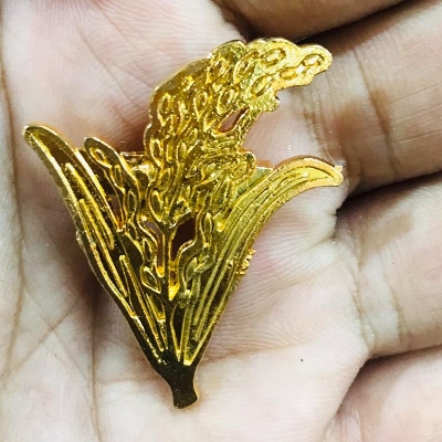 Picture of ধানের শীষ কোট পিন লাক্সারি লাইফ স্টাইল শেরওয়ানি কোর্ট পিন Luxury Life Fashionable grain of rice For Men & Women Koat Pin