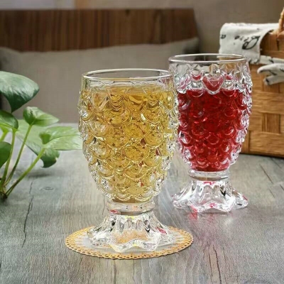 Picture of 30ml Fish Scale Shape Takila Glass single wall mermaid glass