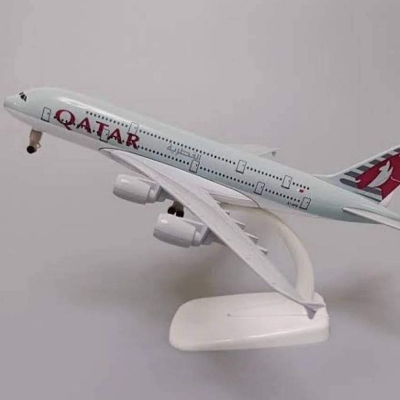 Picture of 20cm Qatar without wheels Aircraft Alloy Model plane static simulation aircraft alloy