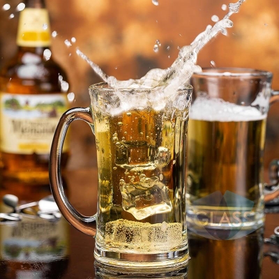 Picture of Water Coffe Tea Steins Glass Type And Eco-Friendly Feature Glass Cup Mug