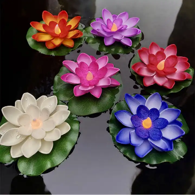 Picture of Floating Candle Flameless Candle Light Festival Lamp Lotus LED Candle