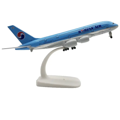 Picture of 20cm Korean Airbus A380 Metal Airplane Model Durable Good Quality Aircraft Model Plane