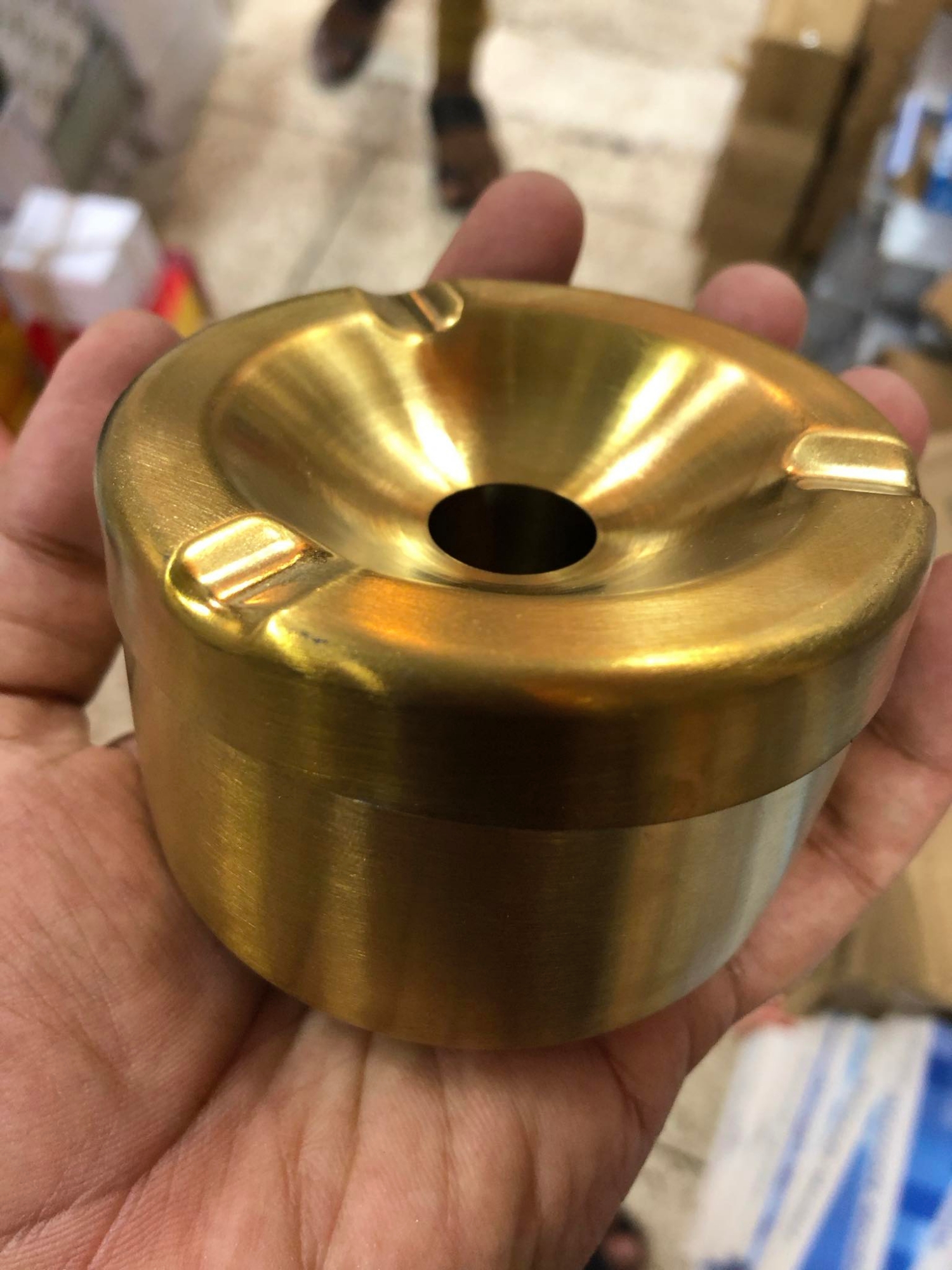 Picture of Home restaurant living room simple ashtray KTV Internet cafe stainless steel ashtray